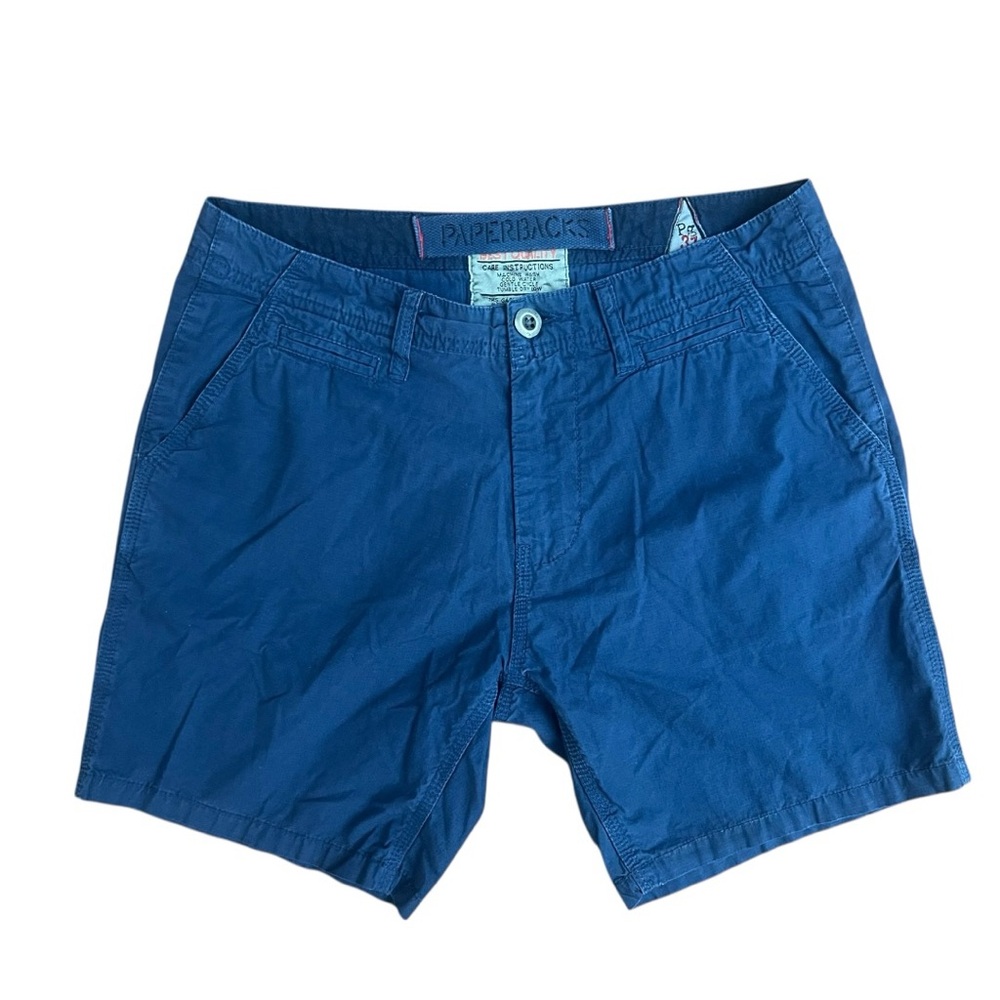 🩳 Paperbacks Men’s Blue Cotton‎ Shorts — Size 31